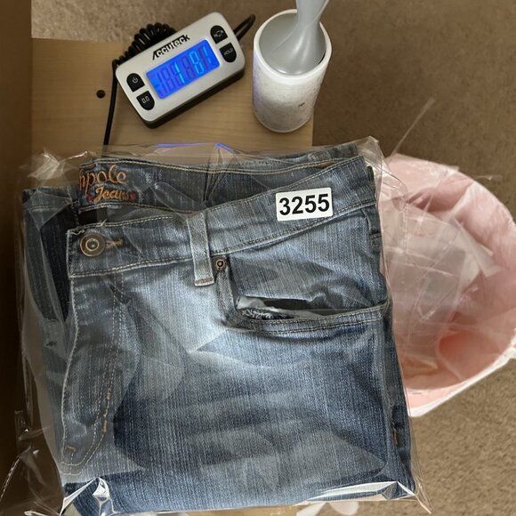 Vintage Southpole Jeans Women/Junior's Stretch Bootcut Size 11 Y2K White Wash - Picture 10 of 10